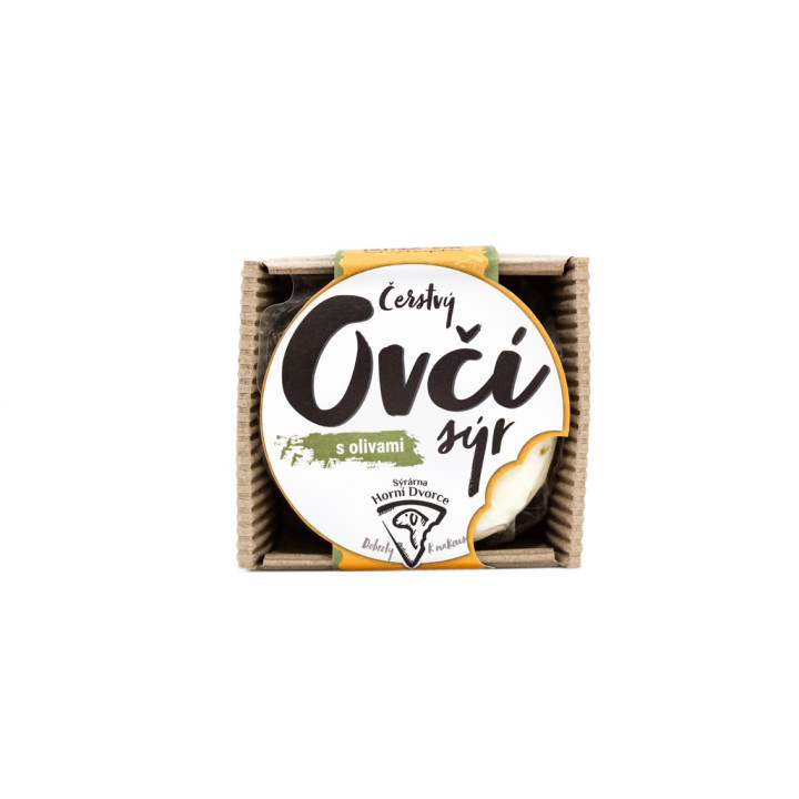 Čerstvý ovčí sýr s olivami Horní Dvorce