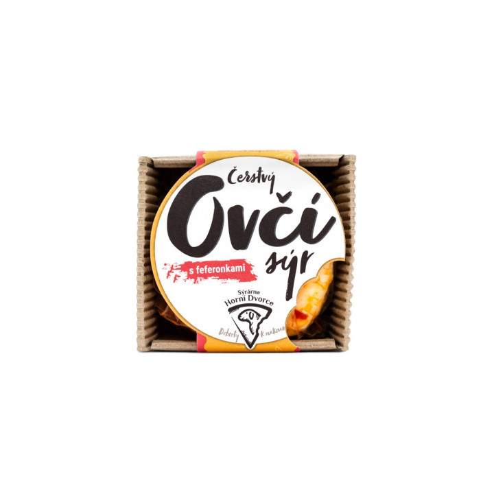 Čerstvý ovčí sýr s feferonkou Horní Dvorce