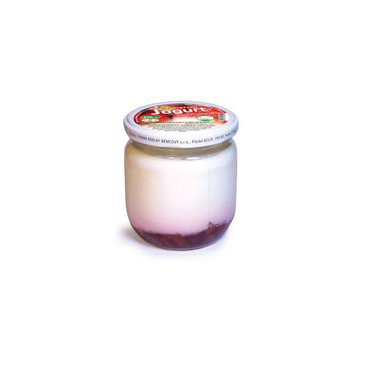 jogurt velký s jahodami 320g (Farma rodiny Němcovy)