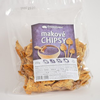 Chipsy makové (Damodara) 150g