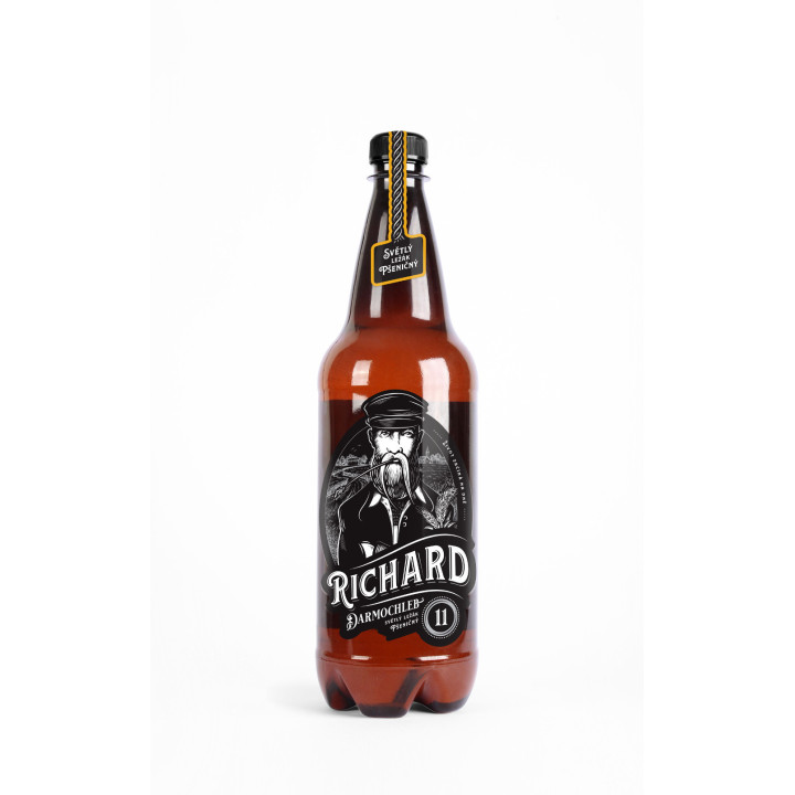 pivo Richard pšeničný ležák 11° (Darmochleb) 1 litr PET