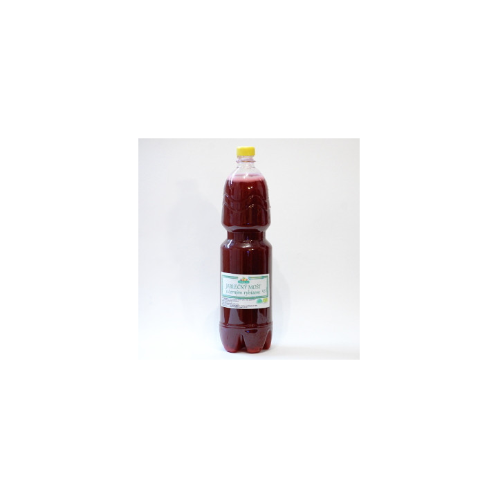 BIO Mošt jablko s černým rybízem 100% 1,5 L (Biofarma Nětčice)