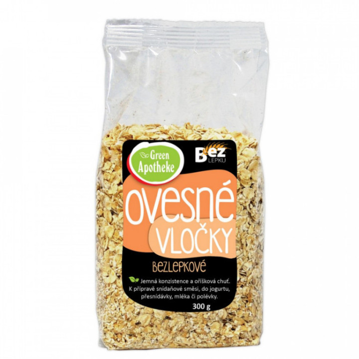 Vločky ovesné BEZLEPKOVÉ 300g (Green Apotheke)