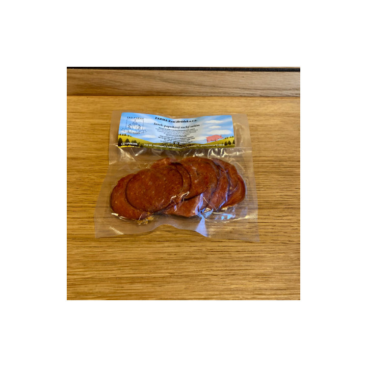 Janek paprikový salám cca 60g krájený (Farma Kozí Hrádek)