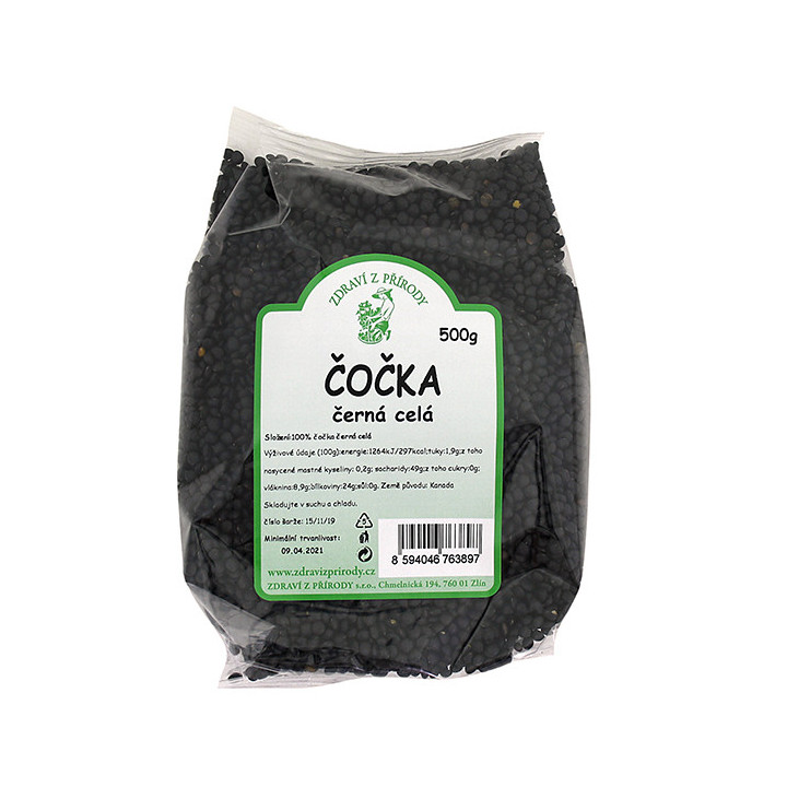 Čočka černá 500g (Zdraví z přírody)
