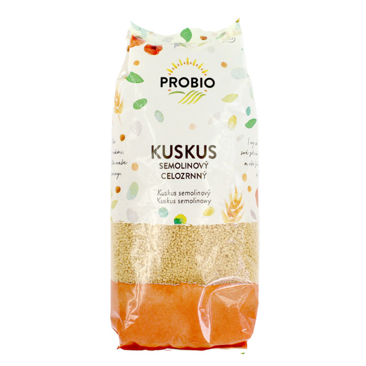 kuskus semolinový celozrnný BIO (Pro-bio)