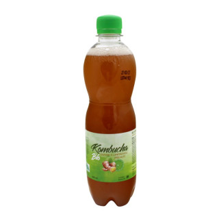Kombucha 0,5l zázvor s limetkou BIO 