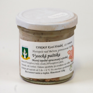 Vysocká paštika 150g (Farma Kozí Hrádek)