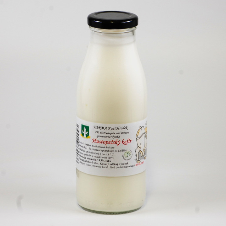 Kefír Hustopečský 500ml (vratné sklo) (Kozí Hrádek)