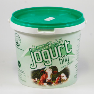 jogurt bílý 1 kg (vratný PET obal) (Farma rodiny Němcovy