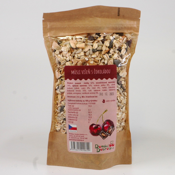 Musli višňové s čokoládou 250g (Domácí dobroty)