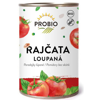 rajčata loupaná sterilovaná (v plechu) (Pro-bio)