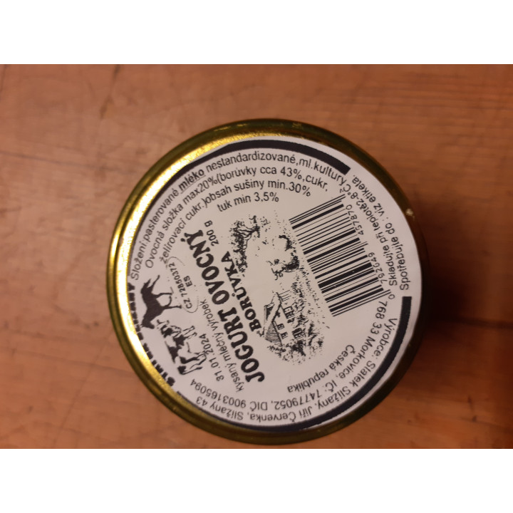 Slížanský jogurt borůvka 200ml (Statek Slížany)