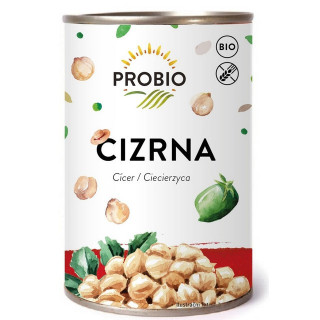 BIO cizrna sterilovaná (v plechu) (Pro-bio)