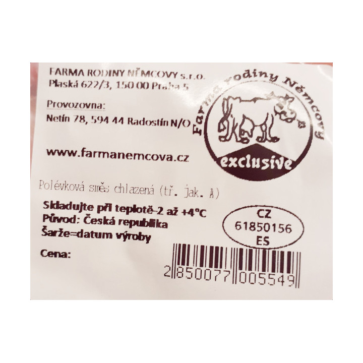 Kuřecí polévková směs (skelet) (Farma rodiny Němcovy)