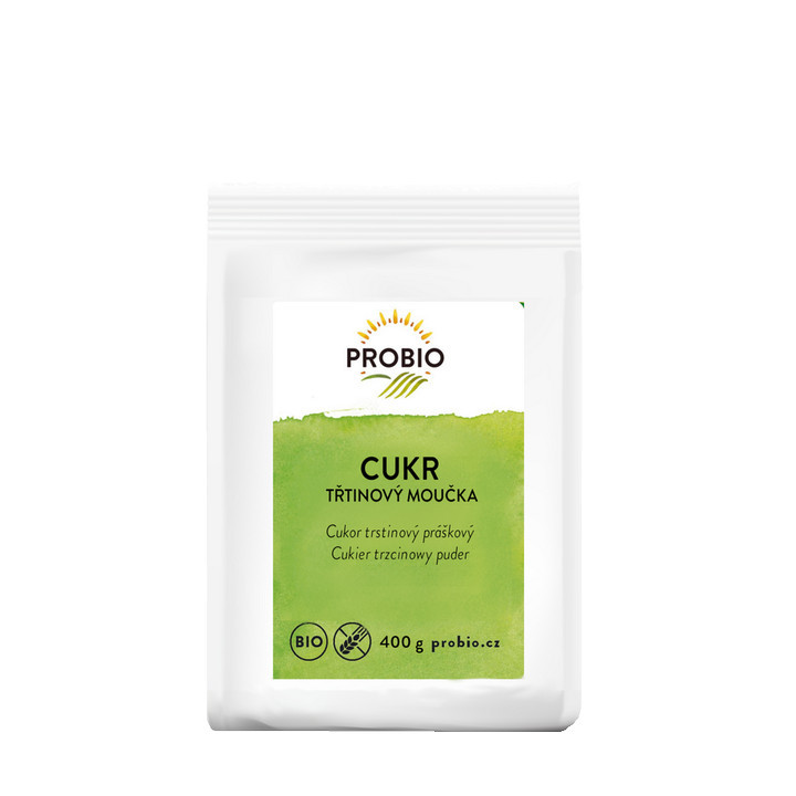 Cukr moučkový třtinový 400g (Pro-bio)