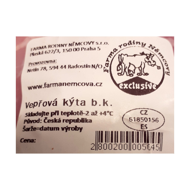 Vepřová kýta BK 500g (Farma rodiny Němcovy)