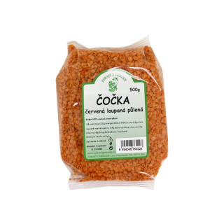 čočka červená loupaná půlená 500g (Zdraví z přírody)