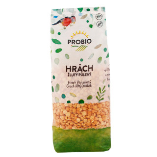 hrách žlutý půlený 500g BIO