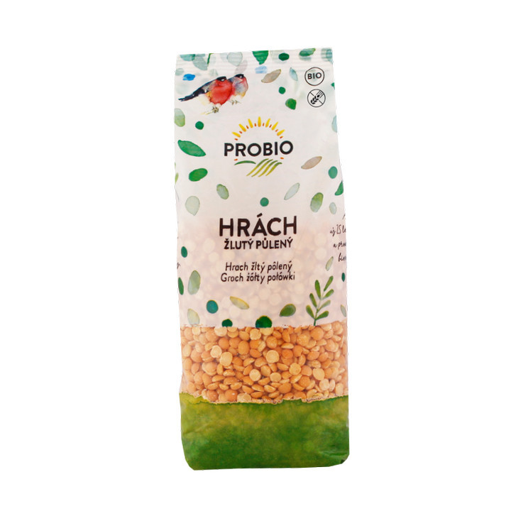 hrách žlutý půlený 500g BIO