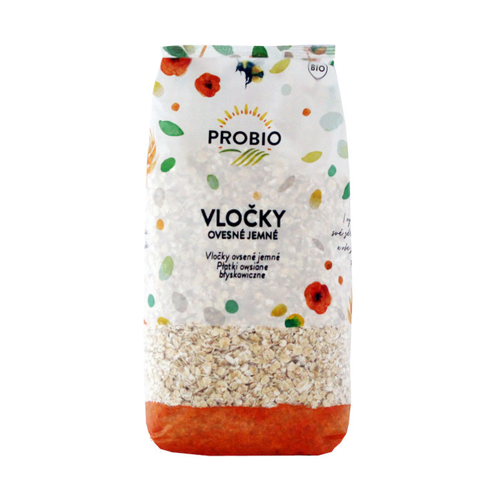 Ovesné vločky jemné 500g BIO