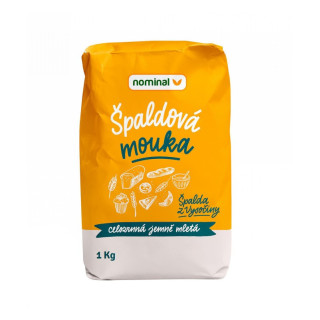 Mouka špaldová celozrnná jemná 1kg Nominal