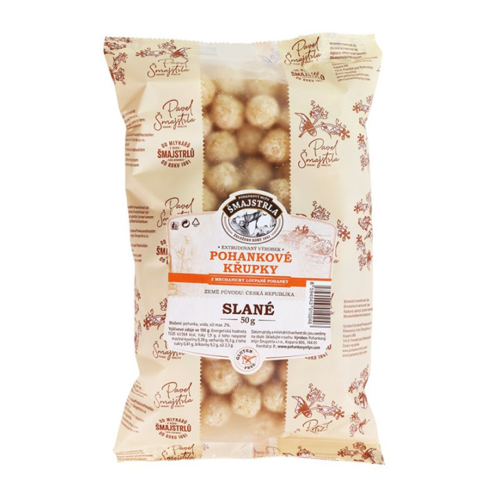 Křupky pohankové solené 50g (Šmajstrla)