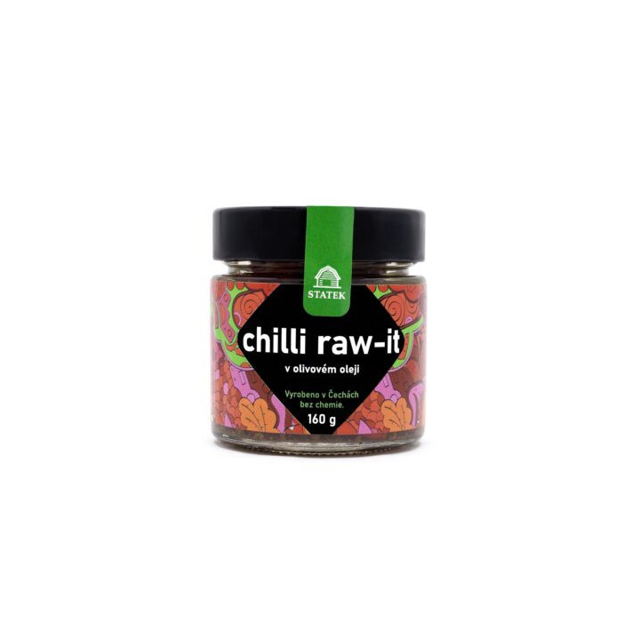 Chilli papričky nakládané v olivovém oleji a bylinách 180 g (Hradecké Delikatesy)