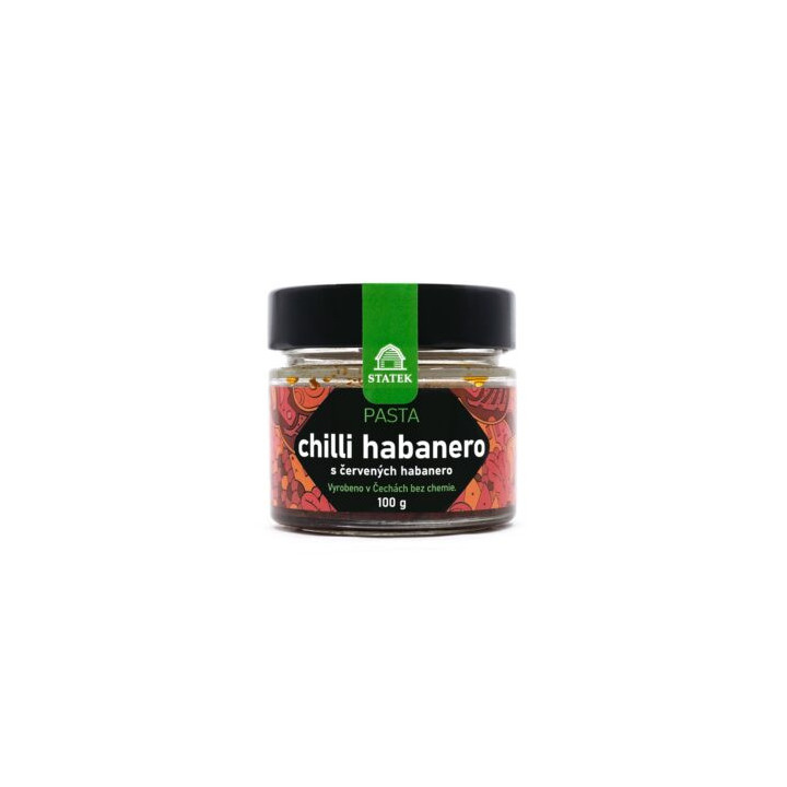 Pasta chilli habanero z červených habanero 100 g (Hradecké Delikatesy)