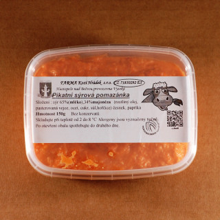 Pikantní sýrová pomazánka 150g (Farma Kozí Hrádek)