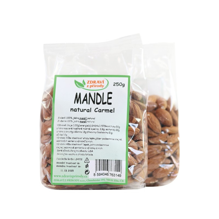 Mandle natural 250g (Zdraví z přírody)