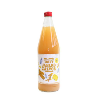 Mošt jablko, zázvor BIO 0,75l (Hostětín)