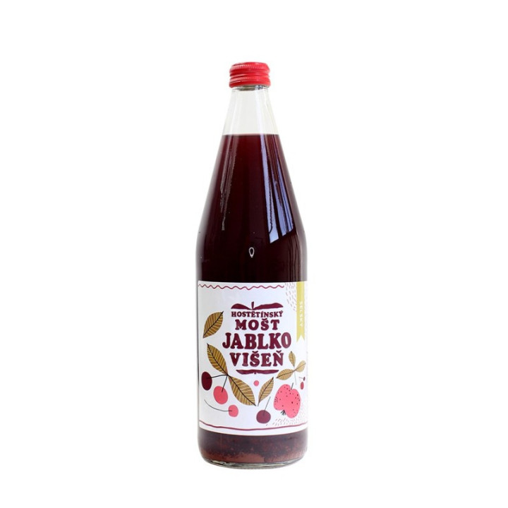 Mošt jablko, višeň SELSKÝ 0,75l (Hostětín)
