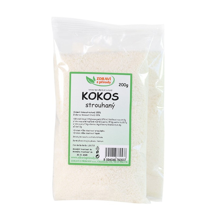 Kokos strouhaný 200g (Zdraví z přírody)