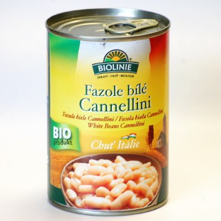 Fazole bílé Canellini sterilované (v plechu)